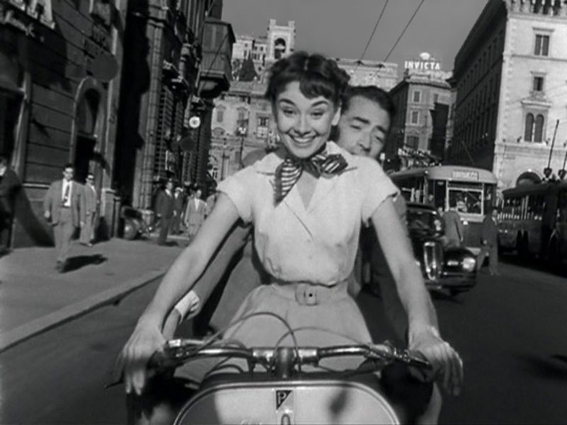 O que fazer em Roma - Audrey Hepburn moto - Princesa e o Plebeu