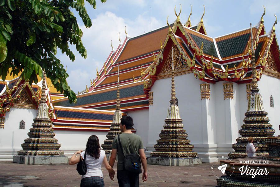 Sudeste Asiatico - Patio do Wat Pho em Bangkok Tailandia