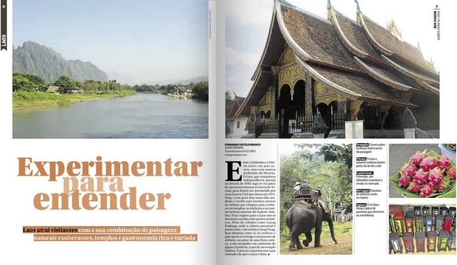 clipping 2014.01.16 Boa Viagem O Globo - Experimentar para entender o Laos
