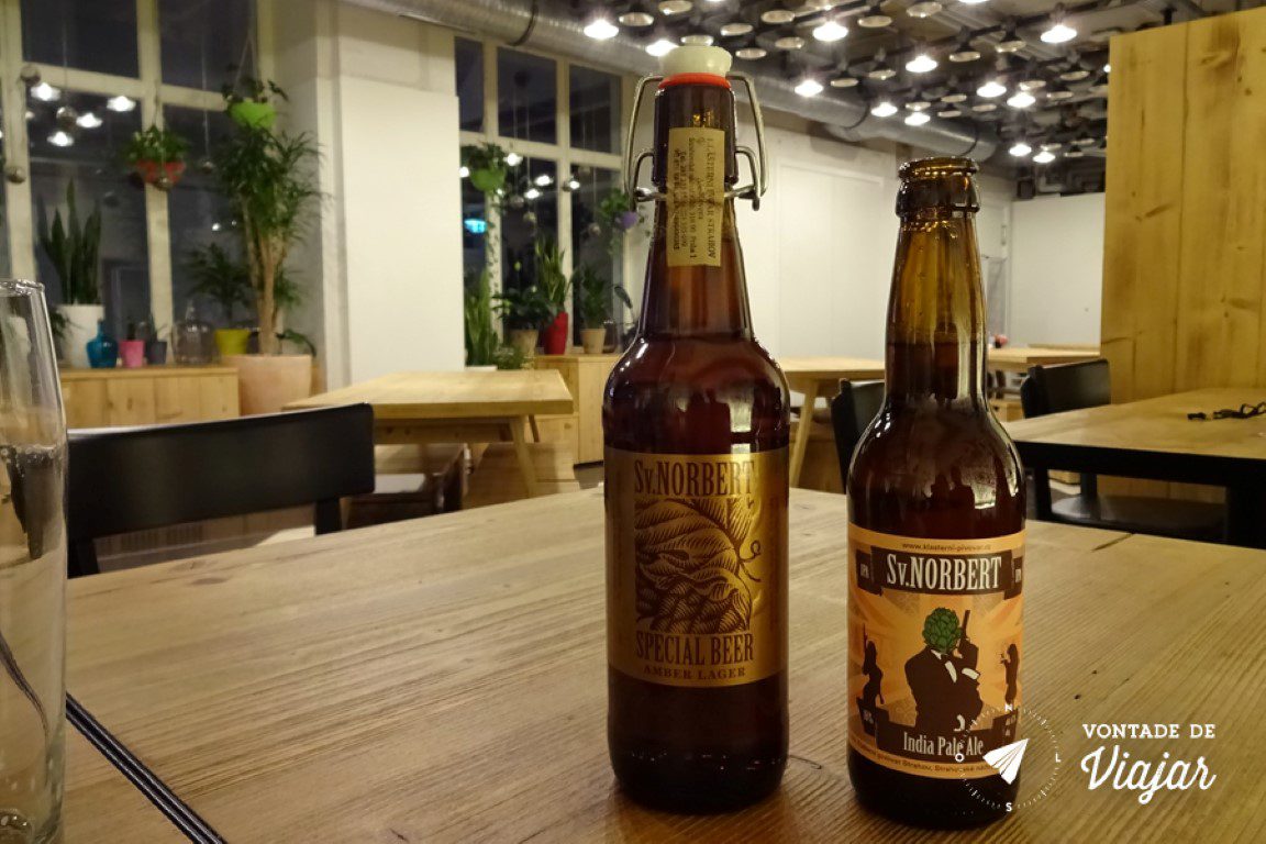 Cervejas tchecas - A premiada Amber Ale da St Norbert produzida no Monasterio Strahov