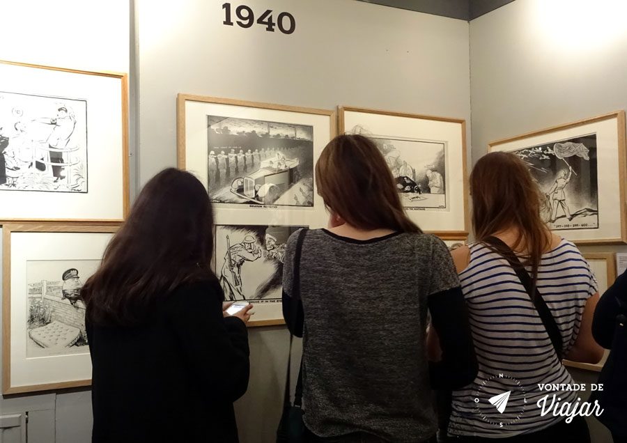 Cartoon Museum Londres - Exposicao de charges da Segunda Guerra - foto do blog Vontade de Viajar