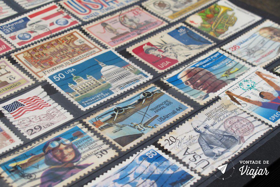 Colecao de selos - Selos dos EUA