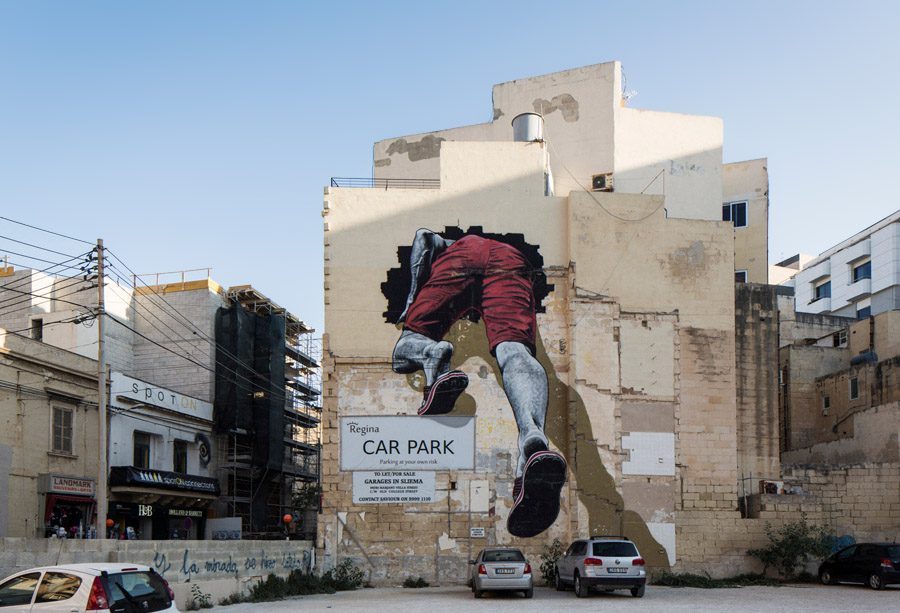 Malta Street Art - Graffiti Malta Italia The Mediterranean Tunnel MTO - Foto Gianni Cipriano NYT