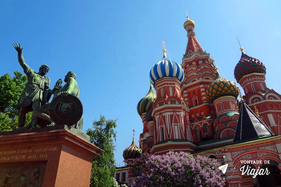 Praca Vermelha em Moscou - Catedral de Sao Basilio Igreja Kremlin