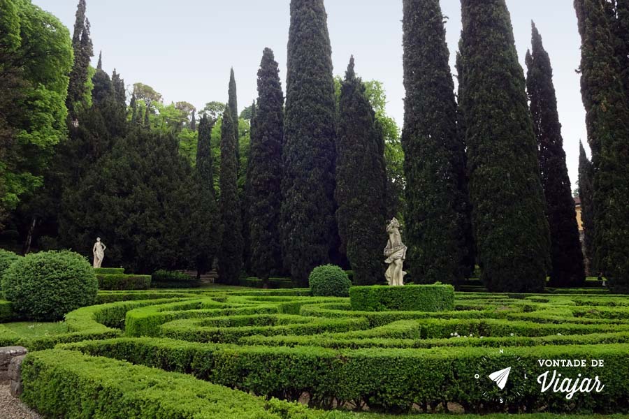 O que fazer em Verona - Giardino Giusti jardim de Goethe e Mozart